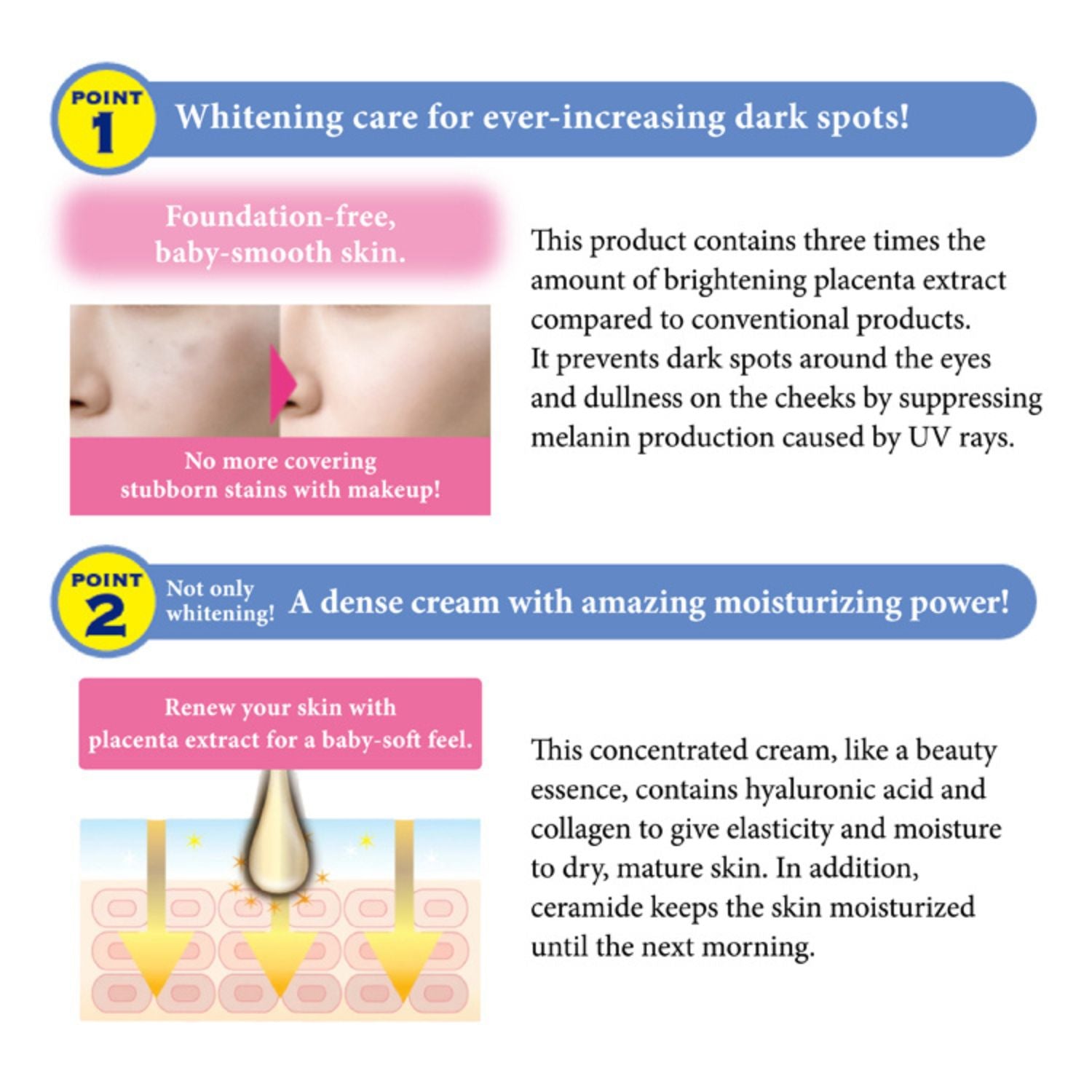 WHITE LABEL PLATINUM PLACENTA WHITENING CREAM 20g